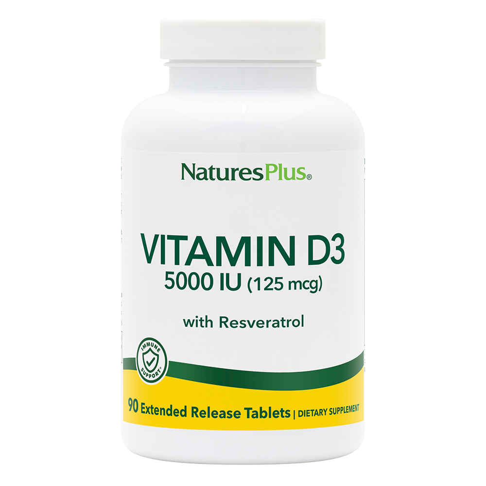 Natures Plus Vitamin D3 With Trans Resveratrol