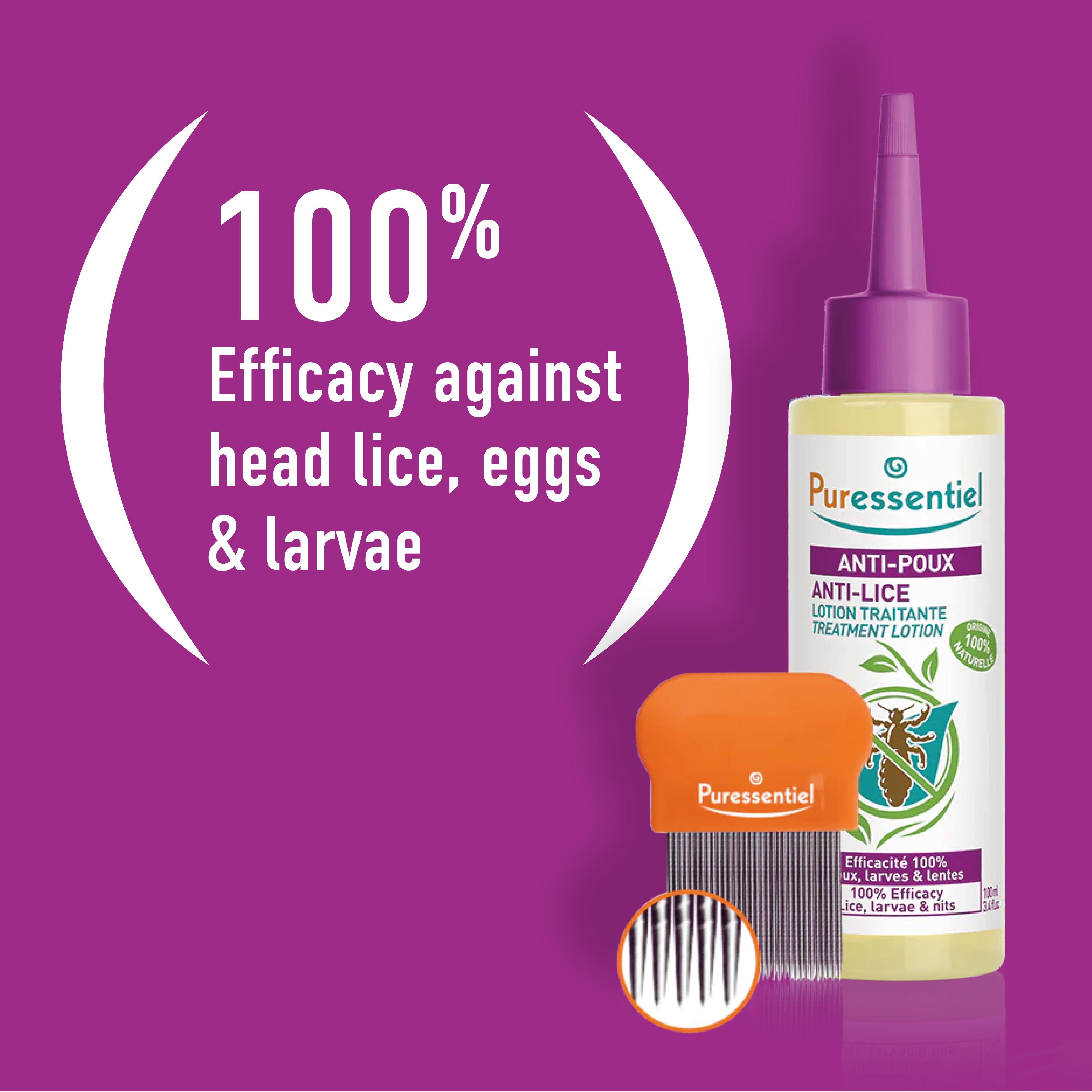Puressentiel Anti-Lice Lotion + Comb 100ml