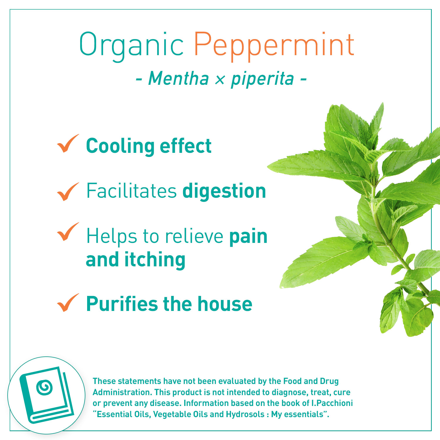 Puressentiel Organic Essential Oil Peppermint 10ml