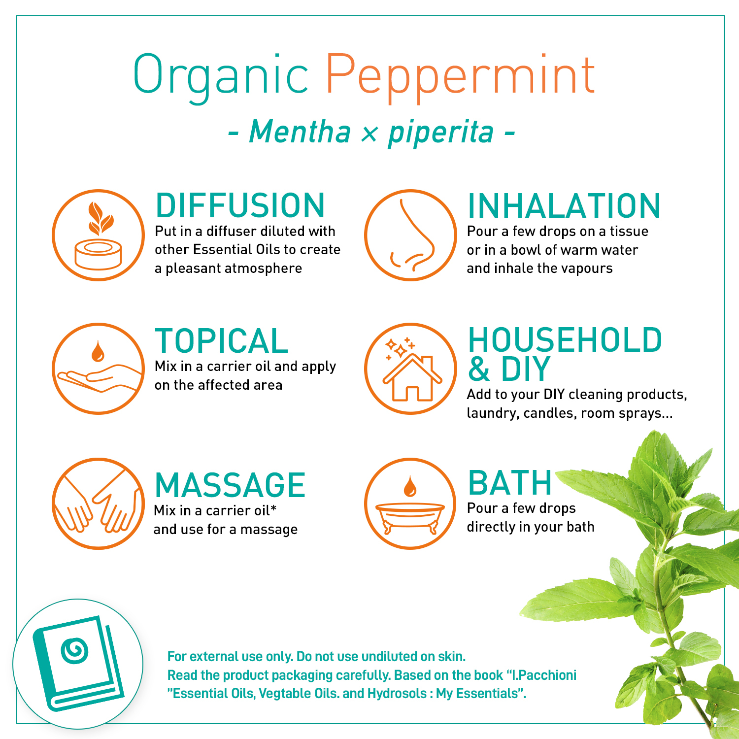 Puressentiel Organic Essential Oil Peppermint 10ml