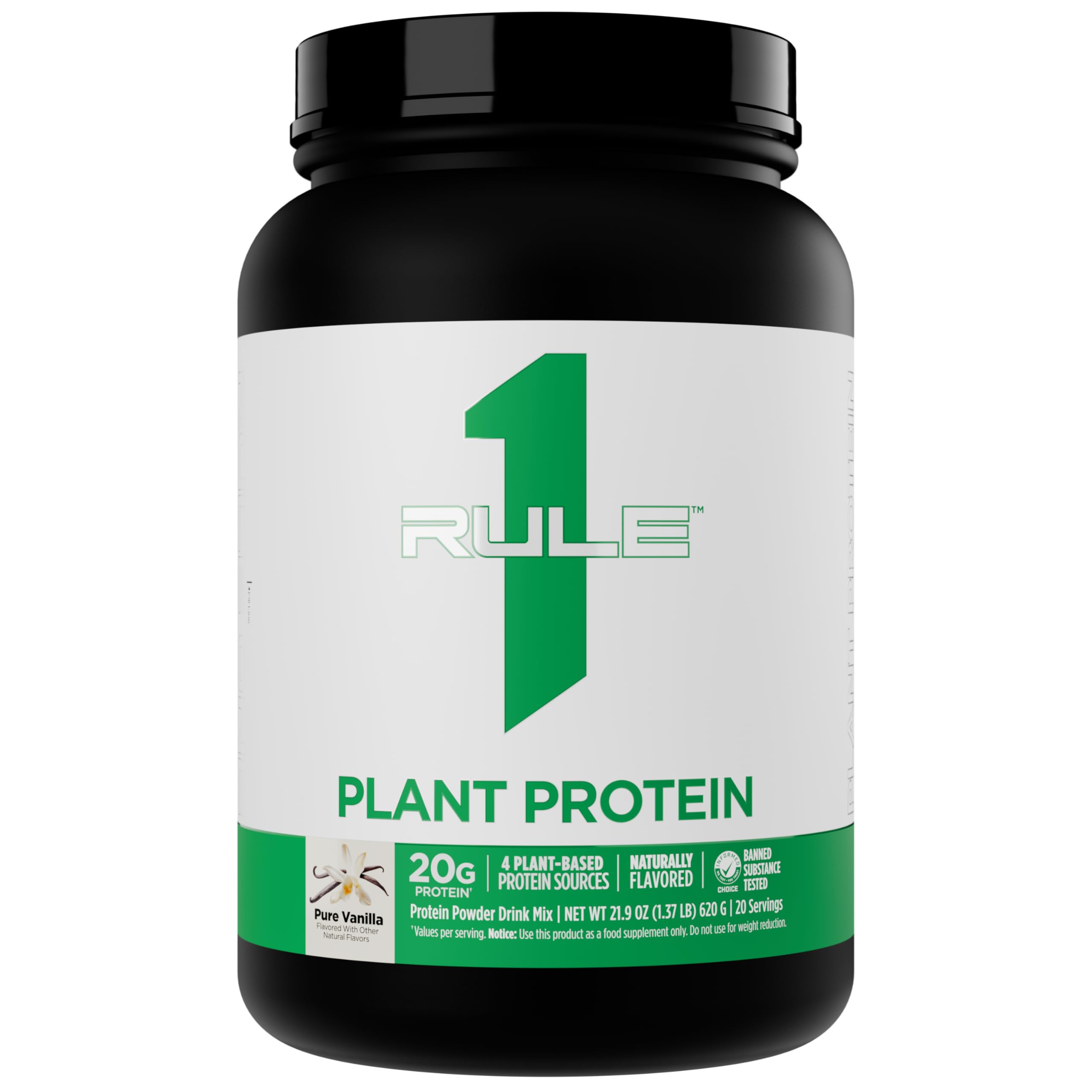 Rule1 Plant Protein Vanilla Creme 20 Servings 1.68 lb