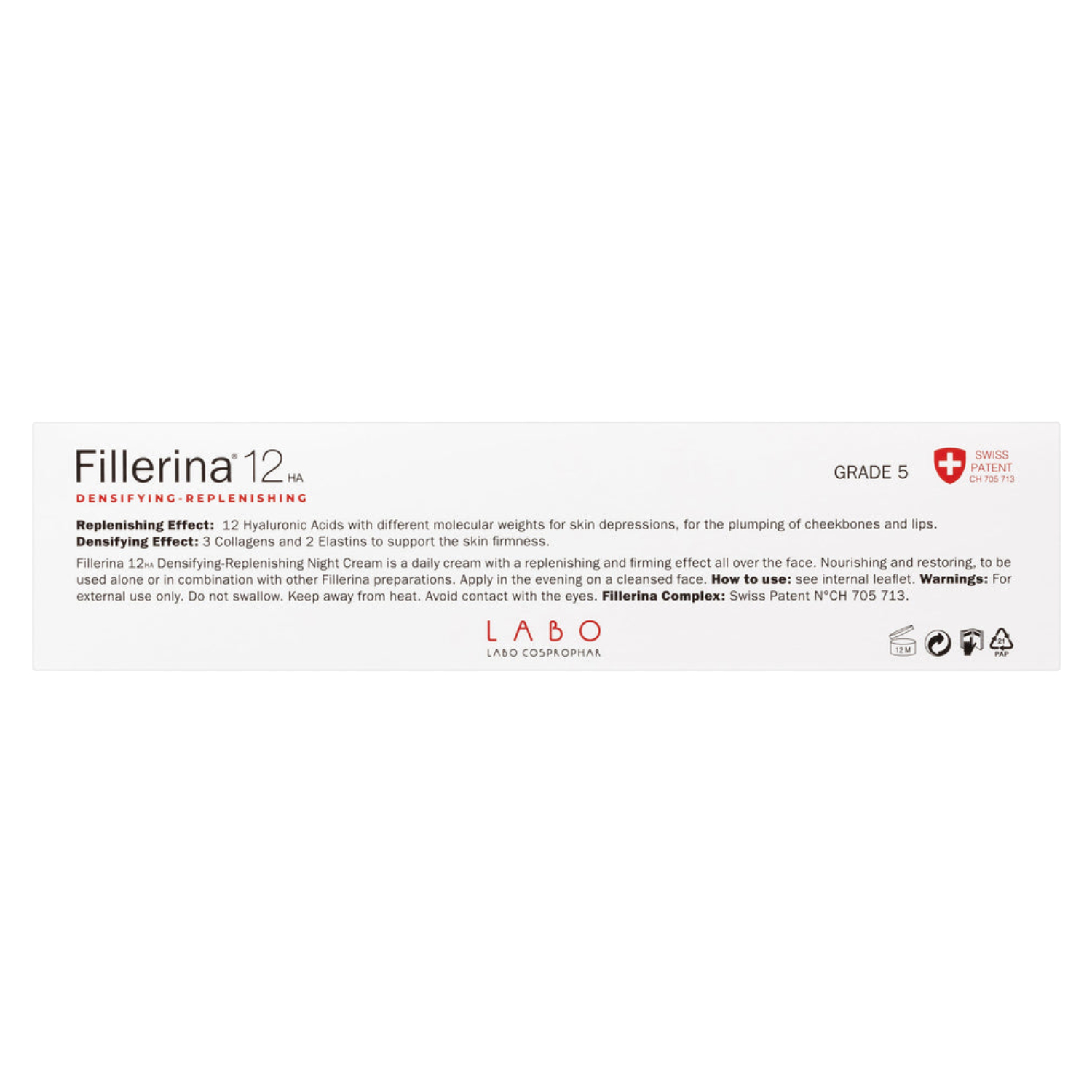 Fillerina Plus Night Treatment Grade 5 Cream 50ml