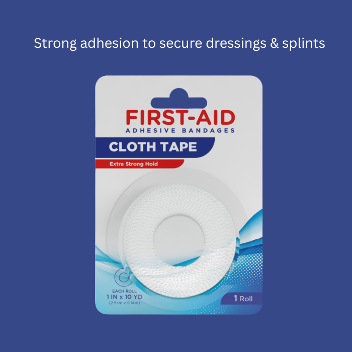 First Aid Cloth Tape Roll 2.5CM x 9.14M 1s