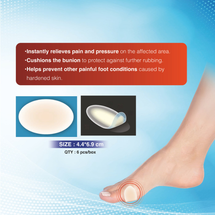 First Aid Hydrocure Moisturizing Hydrocolloid Corn Plasters for Relief and Skin Softening, 6 Pieces