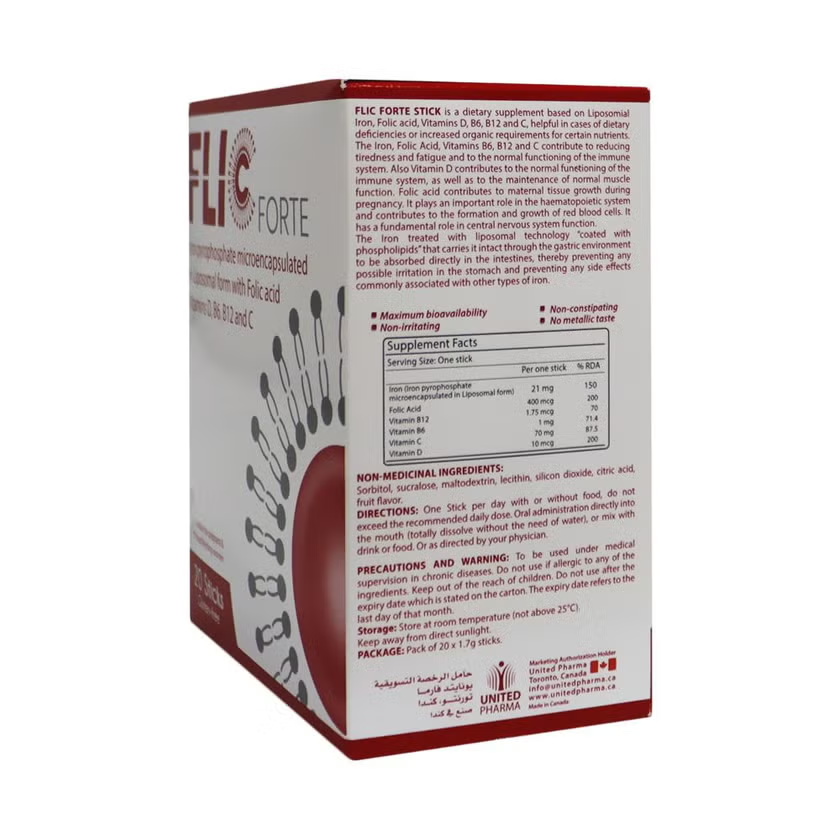 Flic Forte Powder 1.7 g Sticks 20's