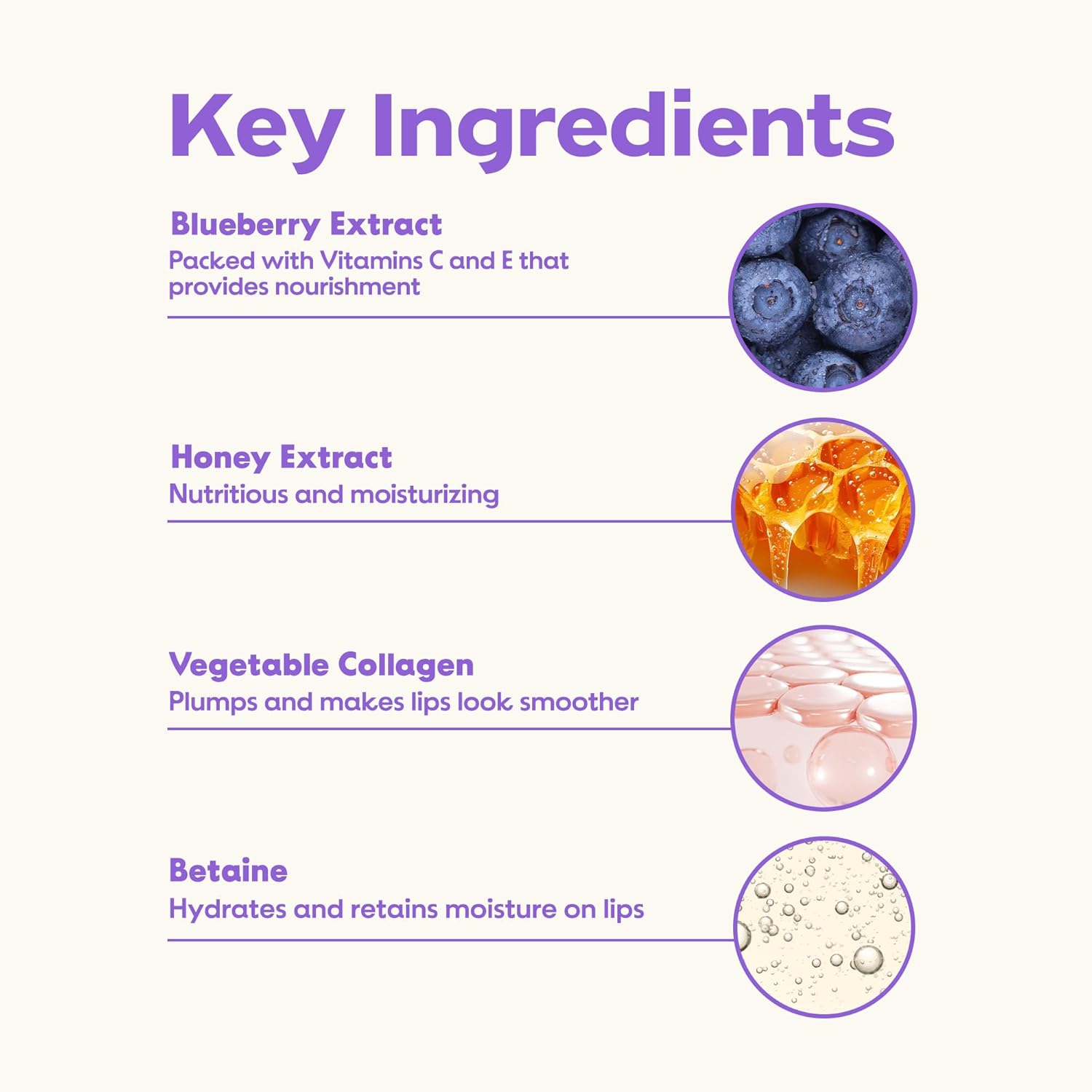 Frudia Blueberry Hydrating Honey Lip Balm, Deep Moisture, Exfoliating, Plumping Care, 10ml