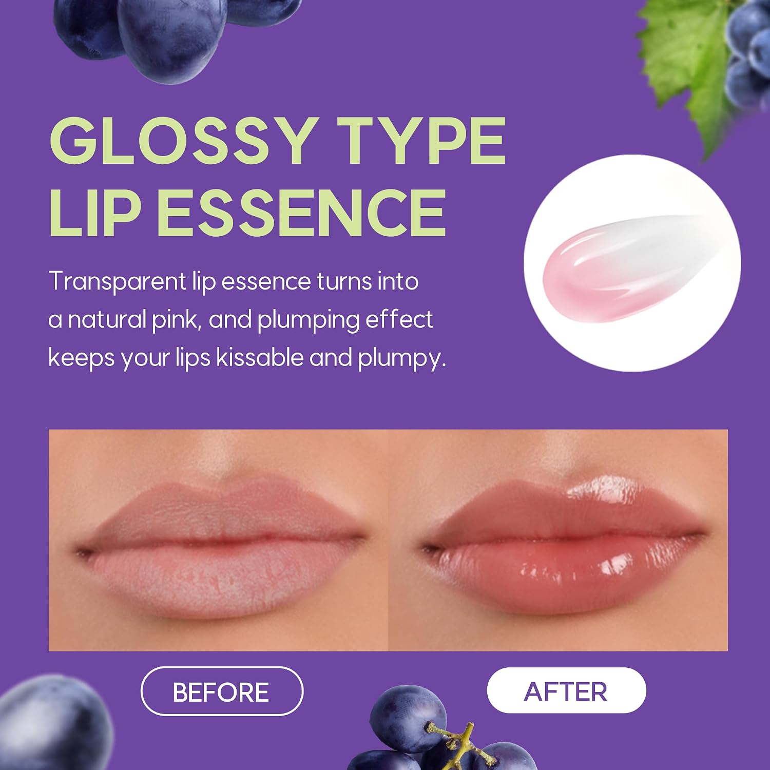 Frudia Grape Honey Chu Lip Essence, Hydrating Gloss, Plumping Tint and Nourishing Honey Lip Care, 10g