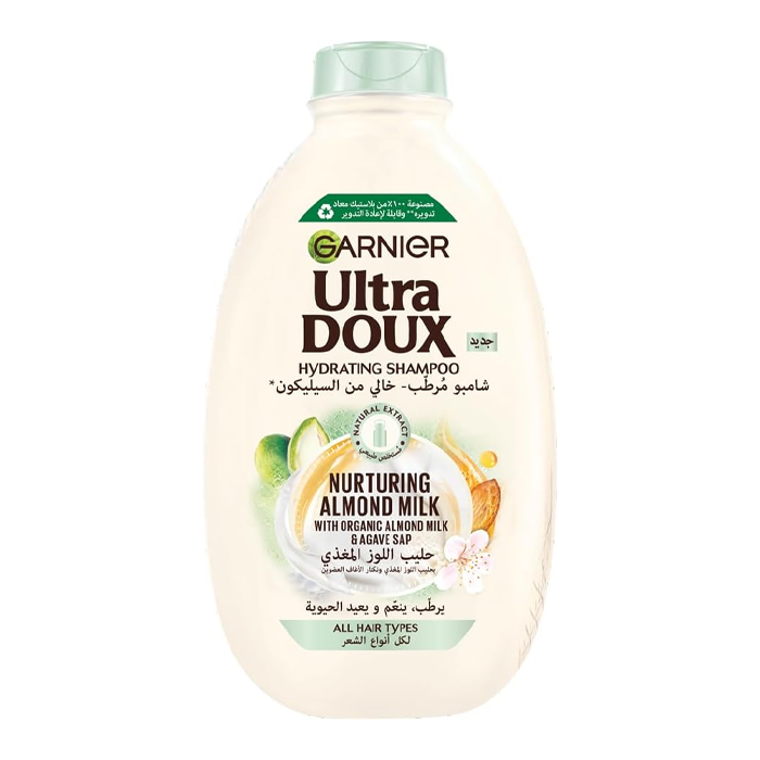 Garnier Ultra Doux Almond Milk Hydrating Shampoo 400ml + Conditioner 360ml Set