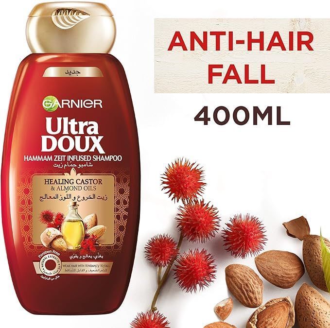 Garnier Ultra Doux Hammam Zeit Shampoo 400ml & Conditioner 360ml with Castor & Almond Oils