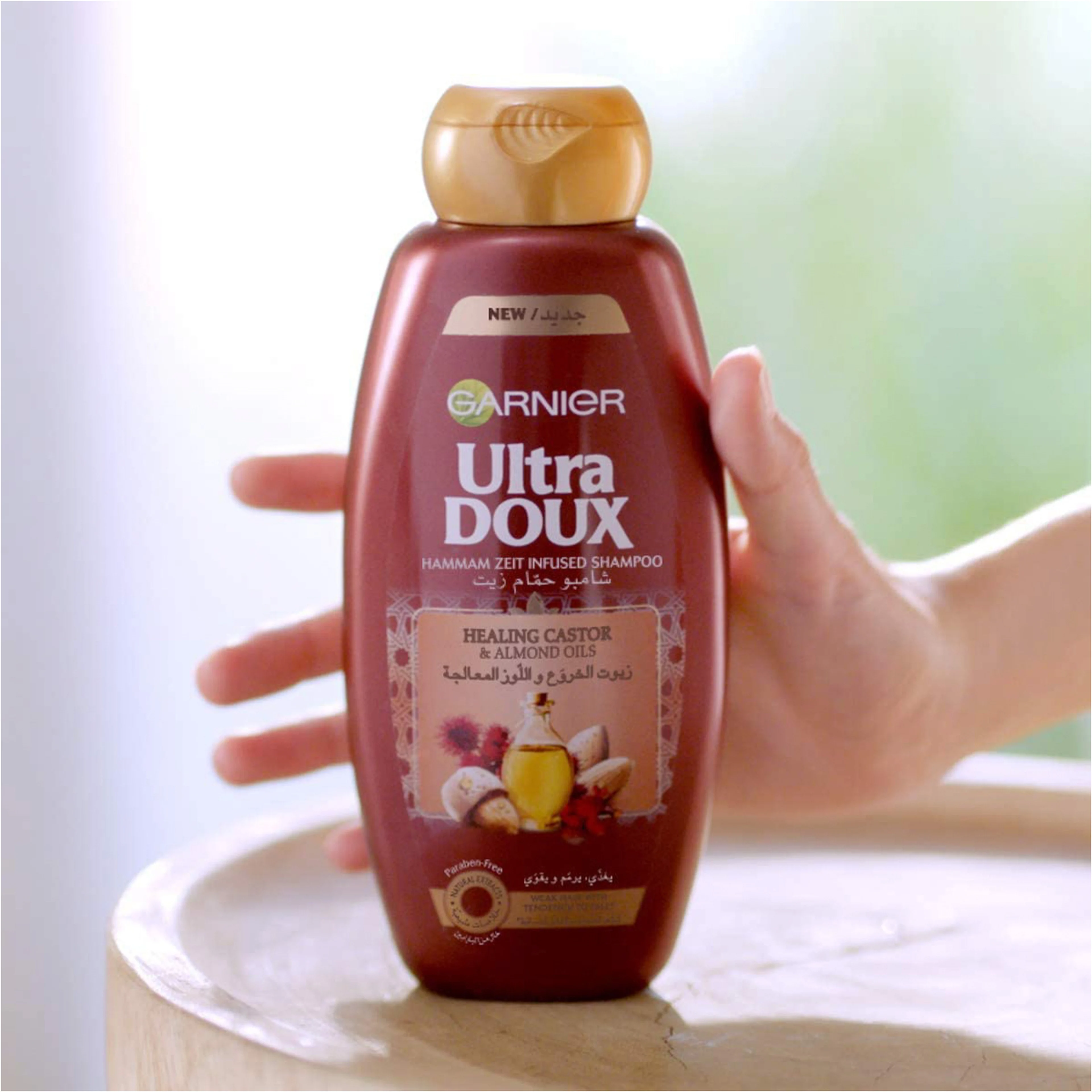 Garnier Ultra Doux Hammam Zeit Shampoo 400ml & Conditioner 360ml with Castor & Almond Oils