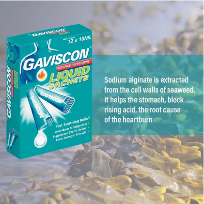 Gaviscon Advance 10ml Liquid 12s Sachet Peppermint