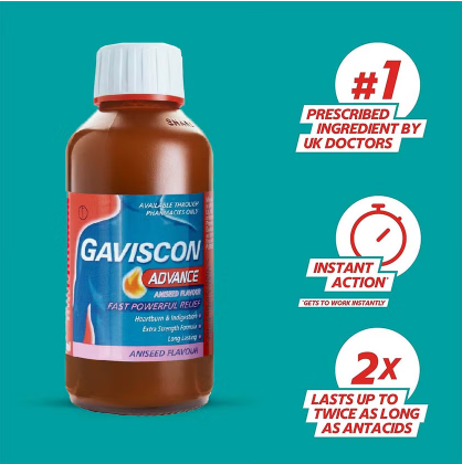 Gaviscon Advance Suspension 300ml Bottle Aniseed