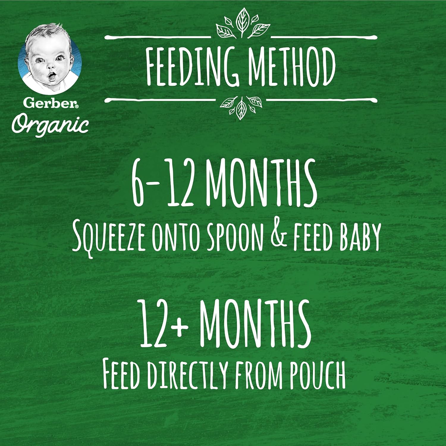 Gerber Organic Puree Baby Food Mango, 100% Organic Fruit Puree for Babies 6+ Months, No Added Sugar, 90g