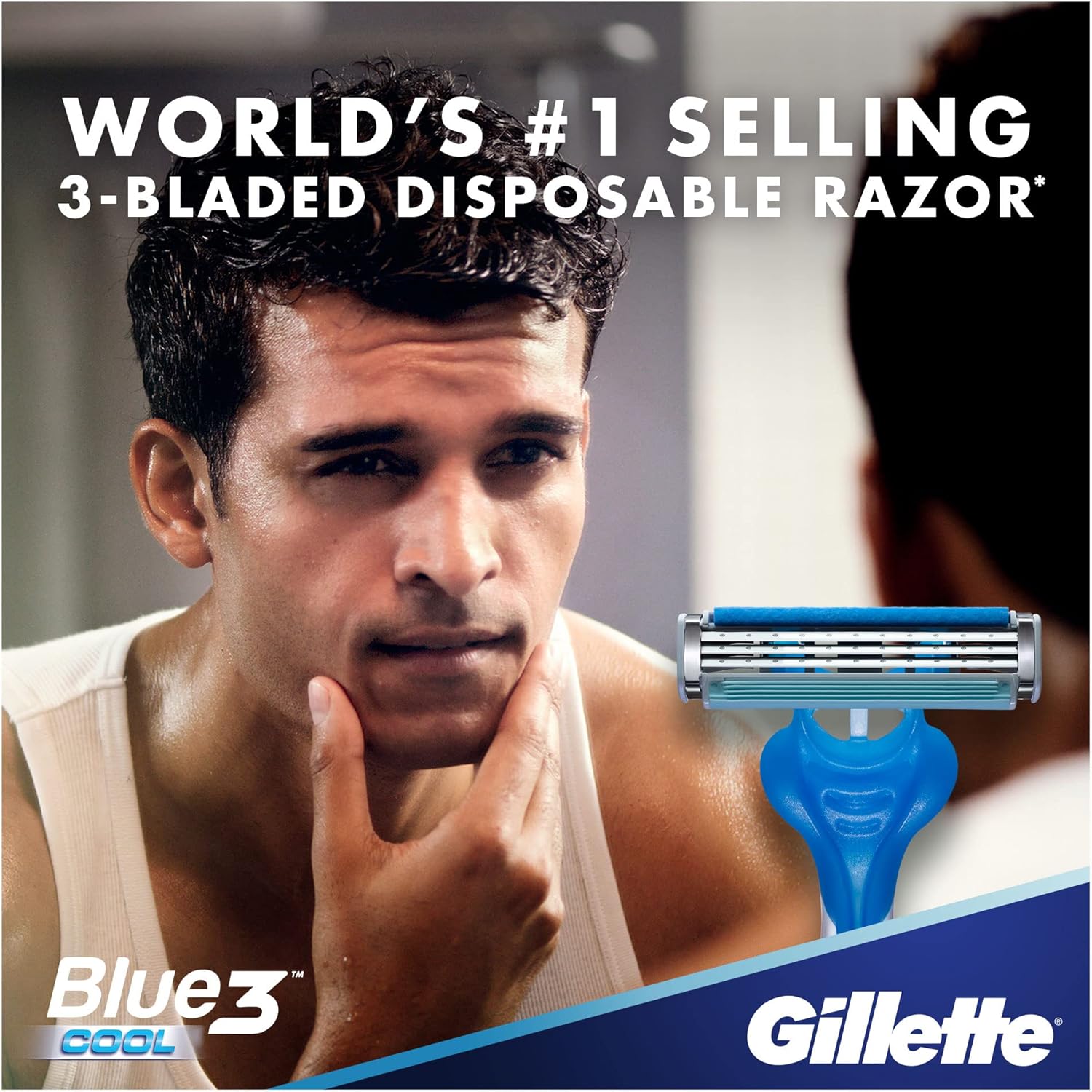 Gillette Blue3 Cool Disposable Razor 6+2 Free