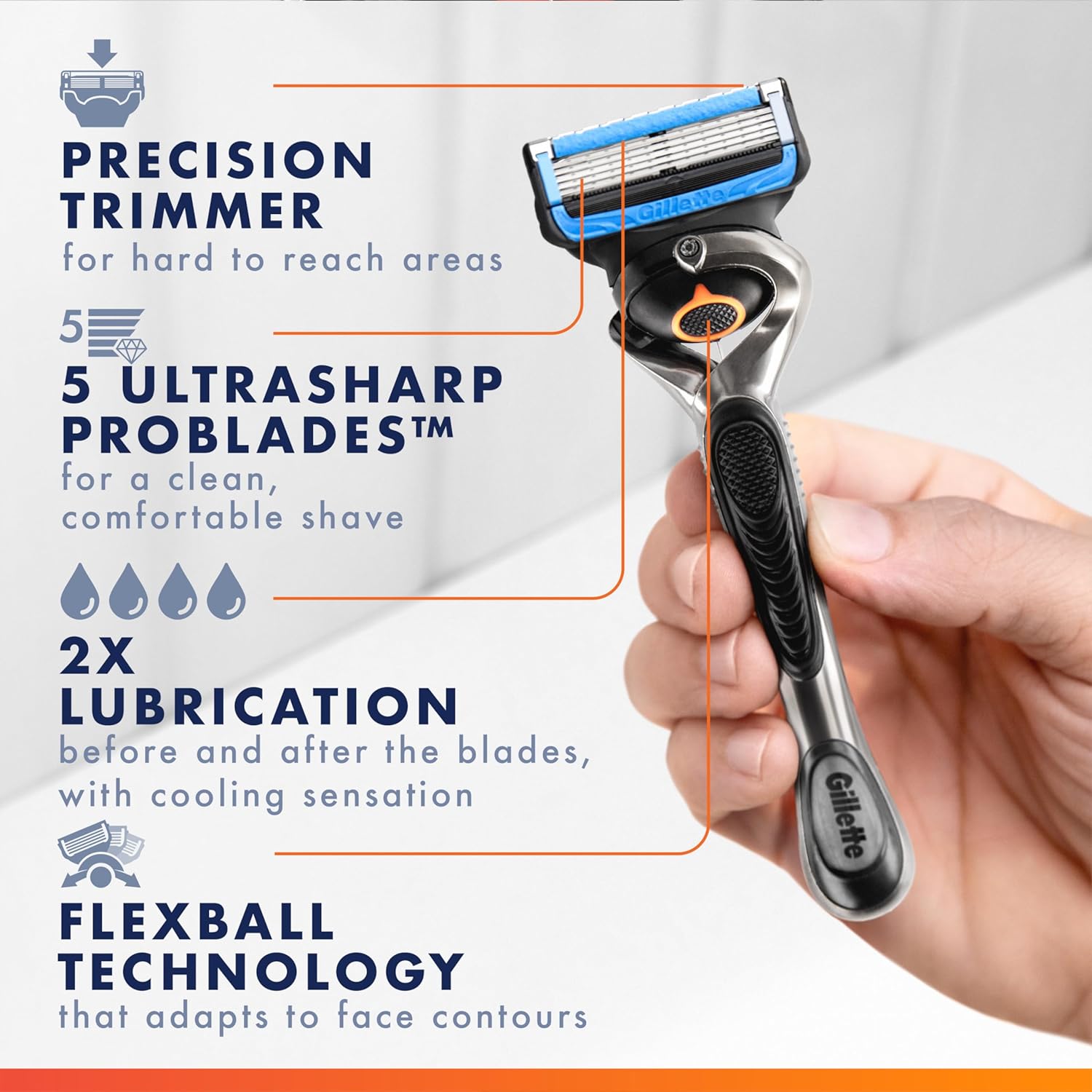 Gillette Fusion Proshield Chill Razor 2UP