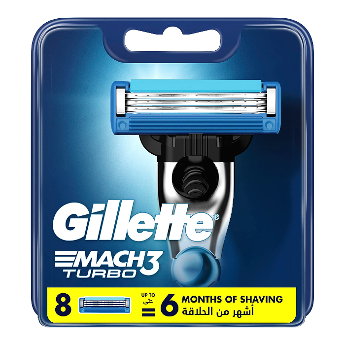 قطع تبديل جيليت ماك 3 توربو 8 قطع