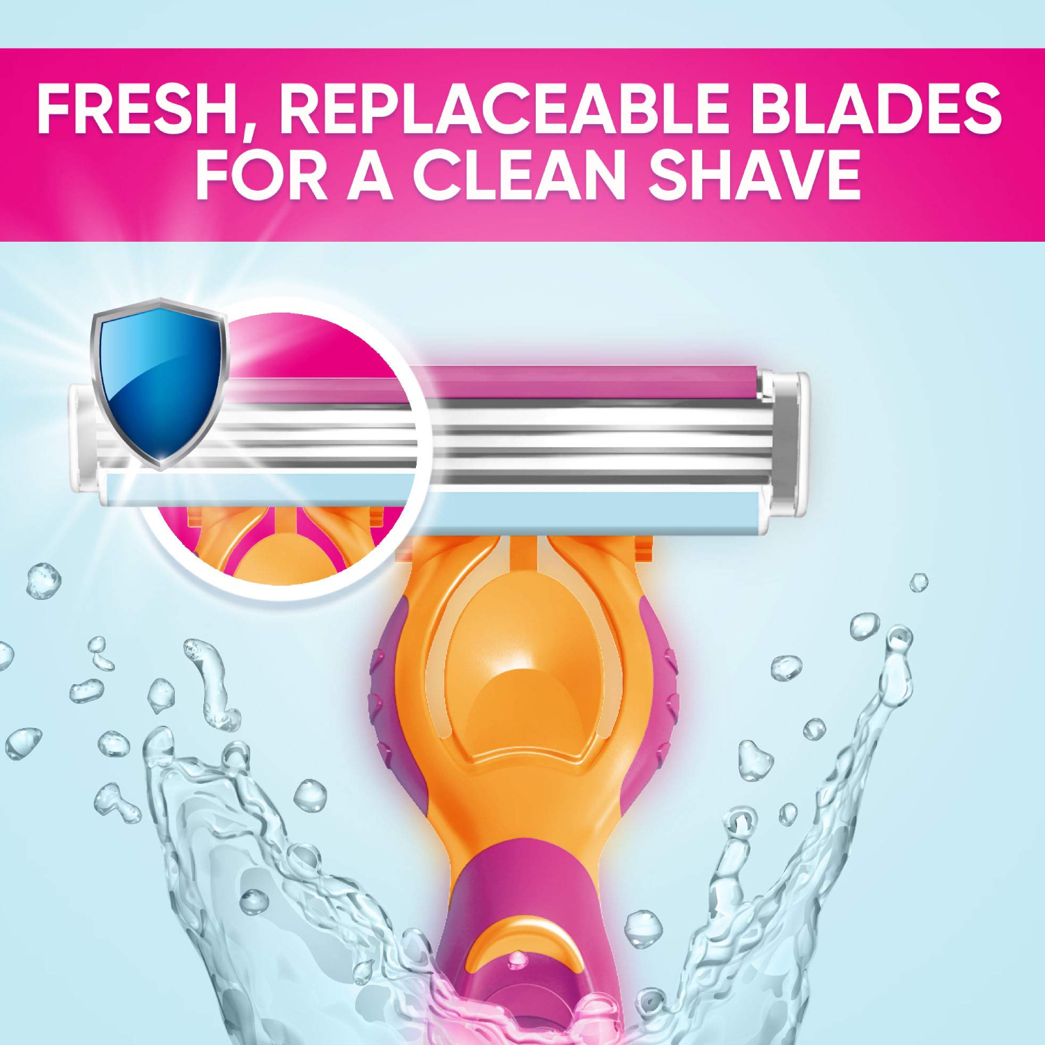 Gillette Simple Venus Razor 6+3 Cartridge