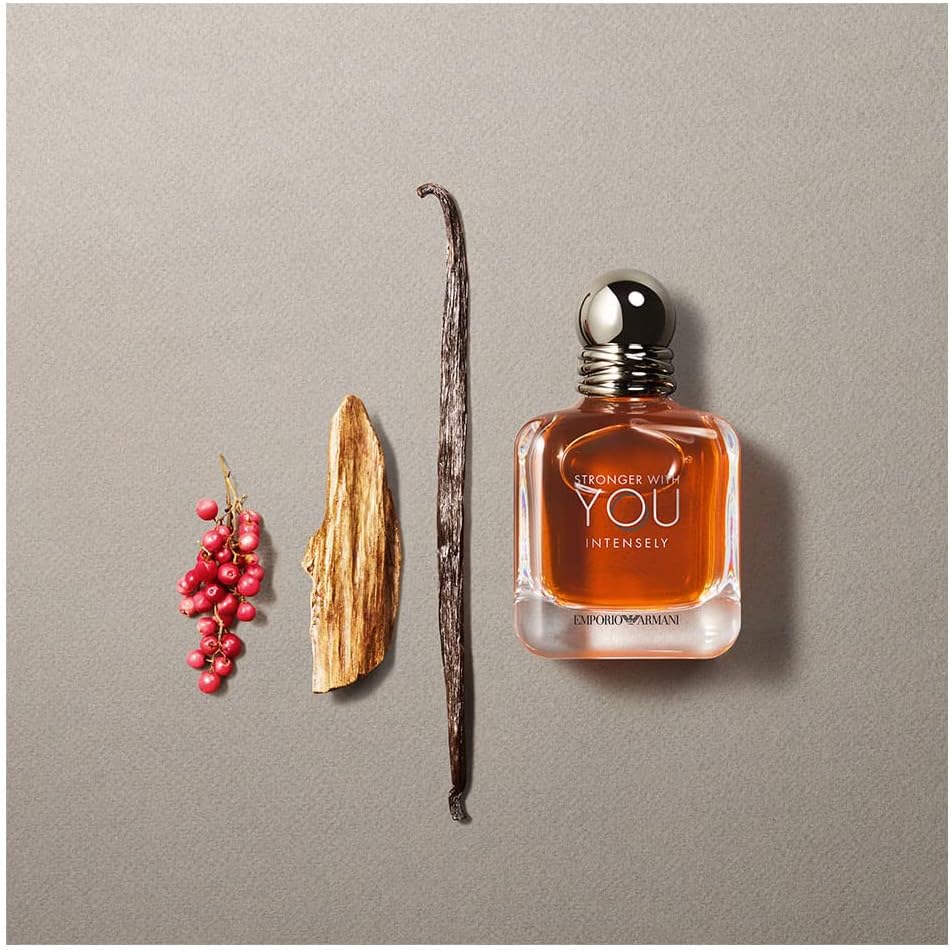 Giorgio Emporio Armani Stronger With You Intensely EDP for Men, Amber Fougere Fragrance, 100ml