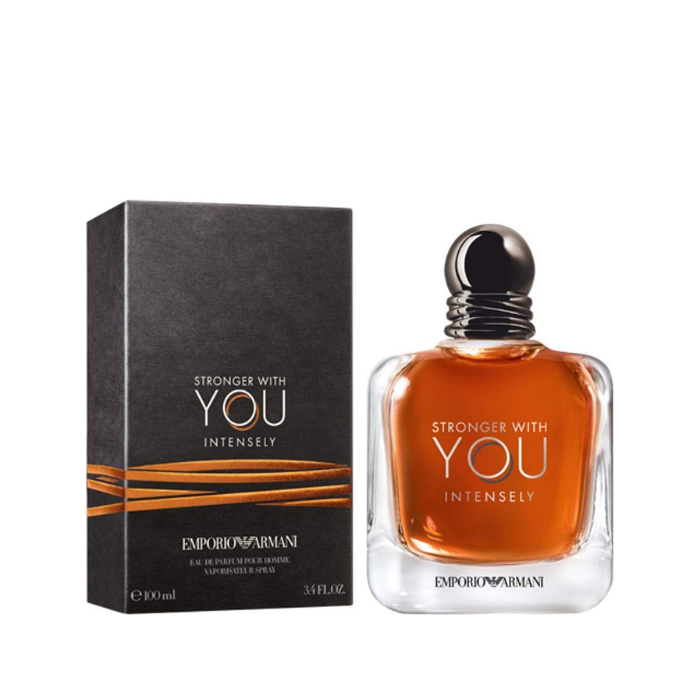 Giorgio Emporio Armani Stronger With You Intensely EDP for Men, Amber Fougere Fragrance, 100ml