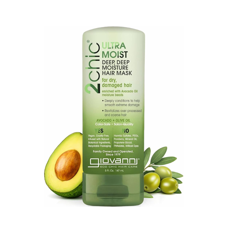 علاج ترطيب الشعر Ultra-Moist Hair 2Chic من جيوفاني - 12X51.75 مل