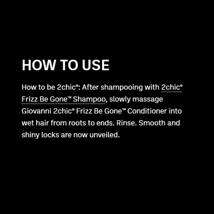 Giovanni 2Chic Frizz Be Gone Conditioner 8.5 Oz