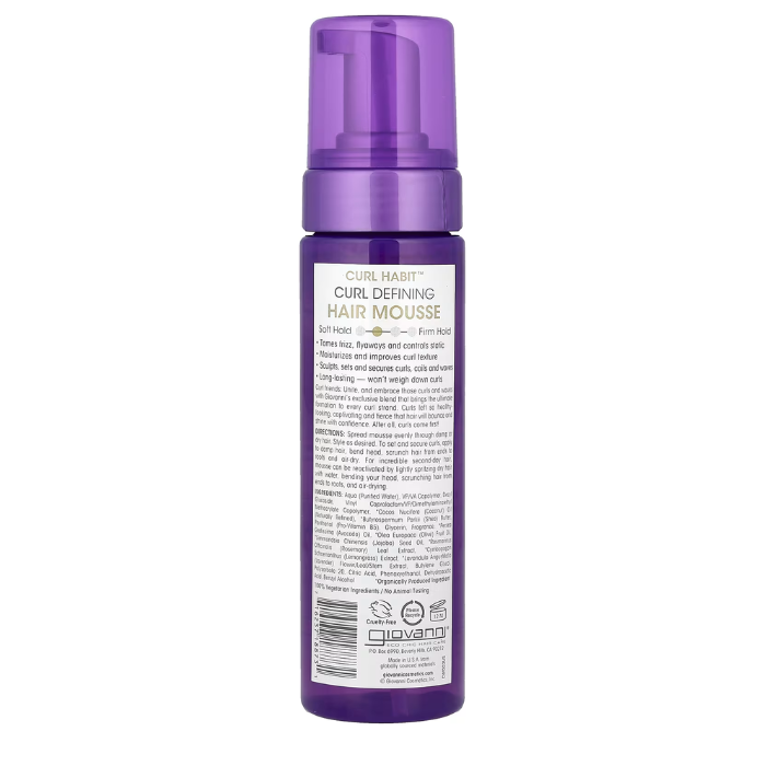Giovanni Curl Habit Defining All Curl Type Hair Mousse 207ml