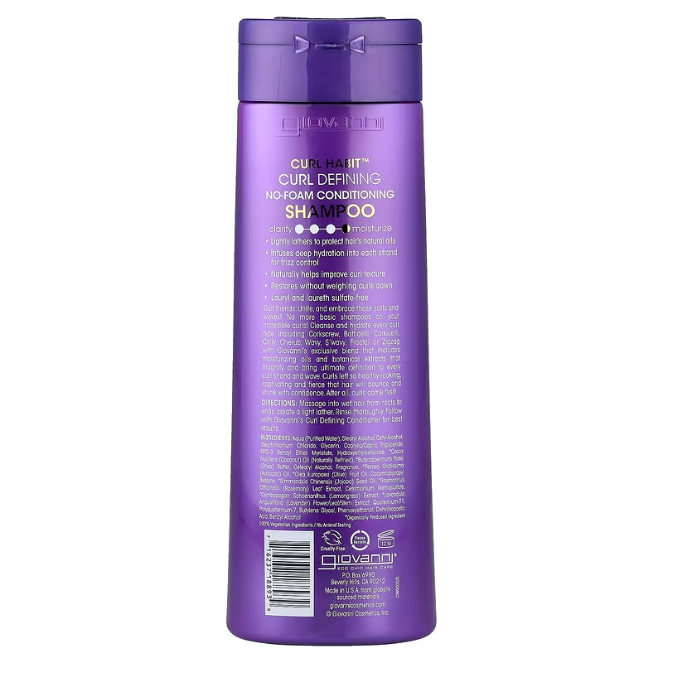 Giovanni Curl Habit Defining No-Foam Shampoo 399ML