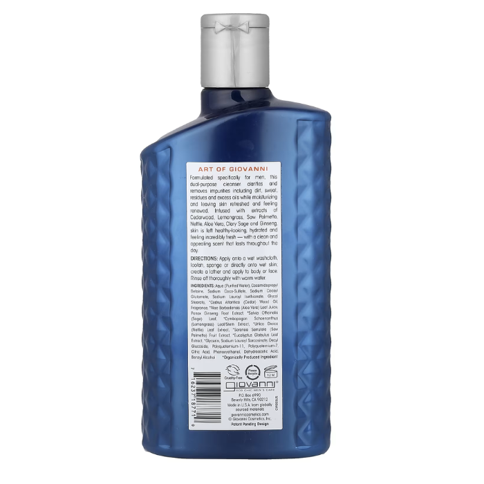 Giovanni Men 2 In 1 Body Wash & Facial Cleanser 499ml