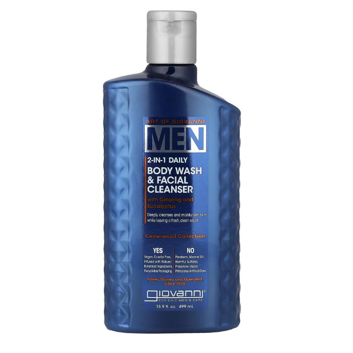 Giovanni Men 2 In 1 Body Wash & Facial Cleanser 499ml