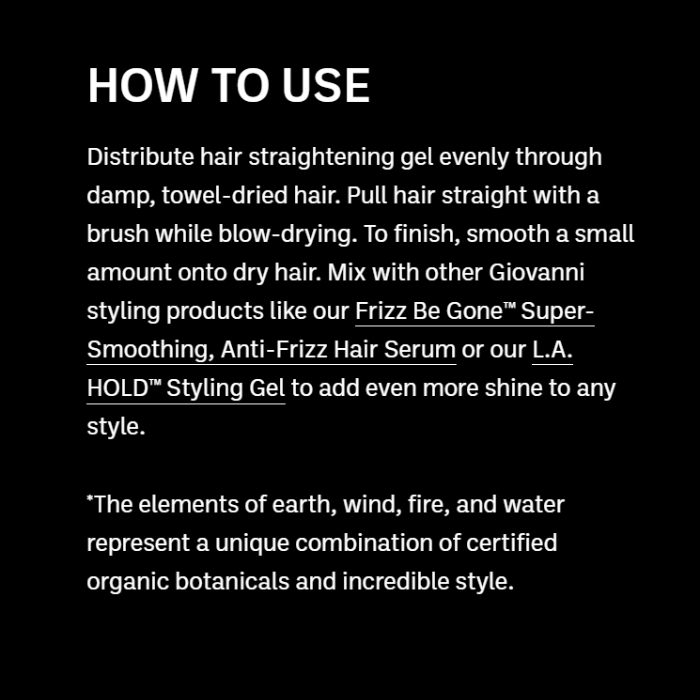 Giovanni Straight Fast Hair Straightening Elixir 6.8oz