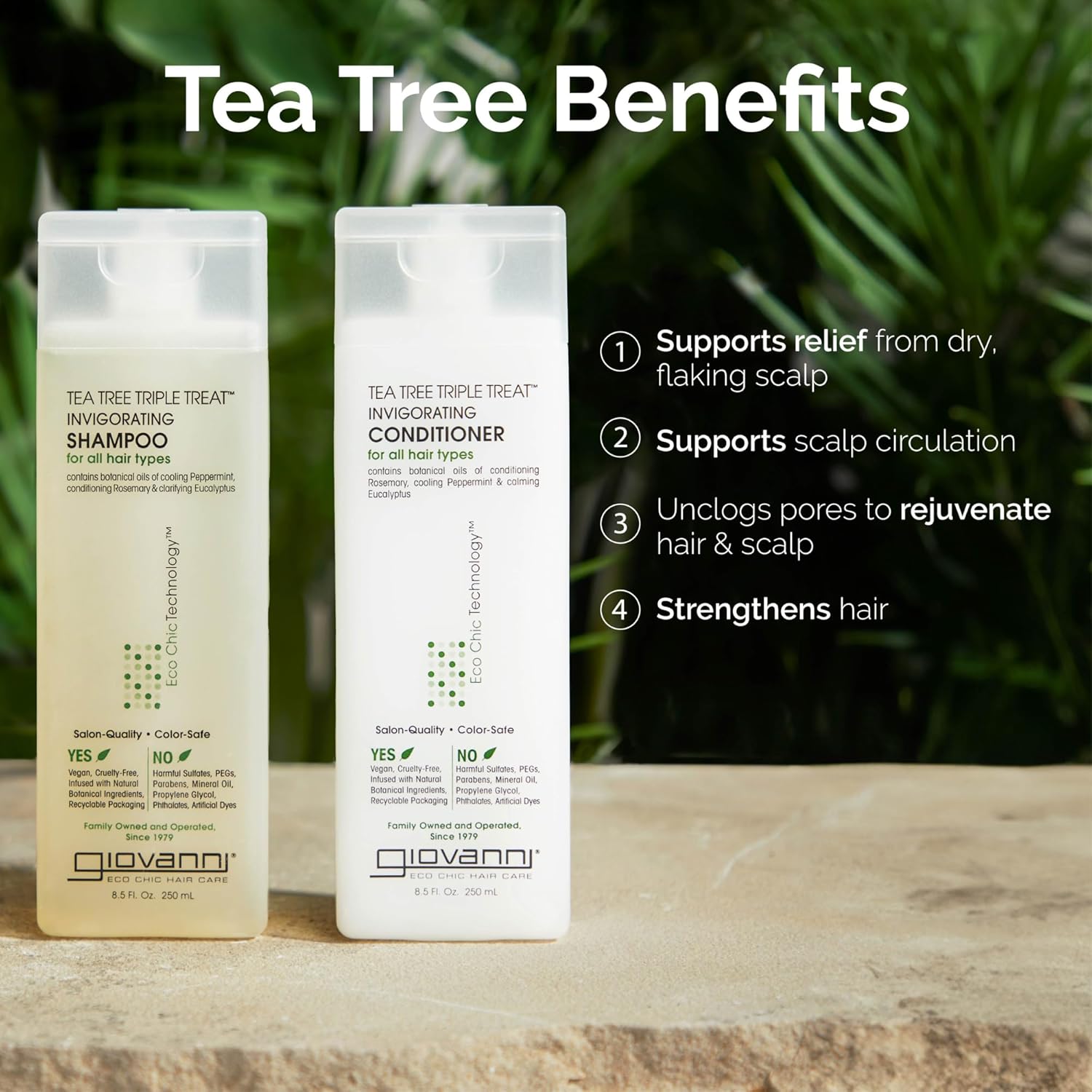 Giovanni Tea Tree Triple Treat Shampoo 8.5 oz
