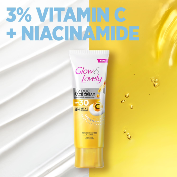 جلو & لوفلي برايت UV ديو (SPF30) فيتا سي صن سكرين 100غ