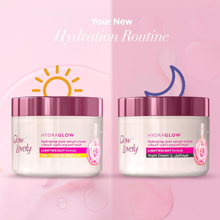 Glow & Lovely Hydraglow Hydrating Rose Serum Day Cream 50g