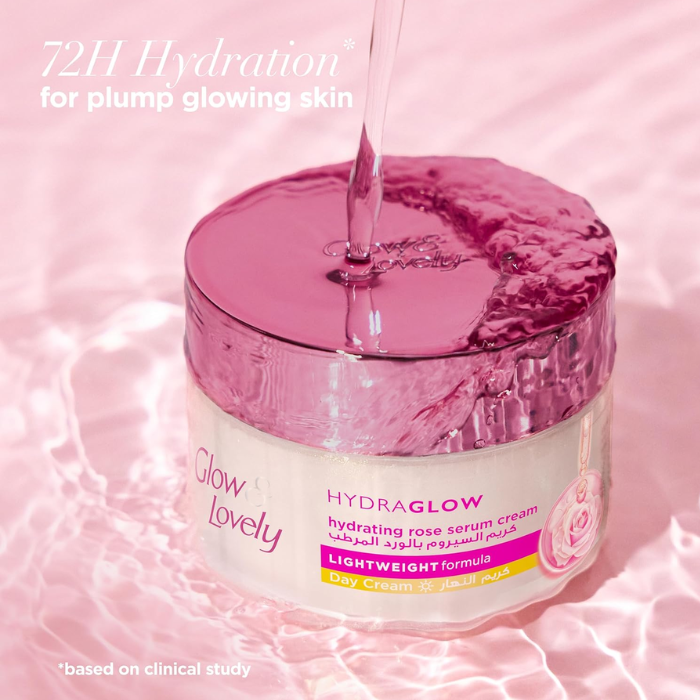 Glow & Lovely Hydraglow Hydrating Rose Serum Day Cream 50g