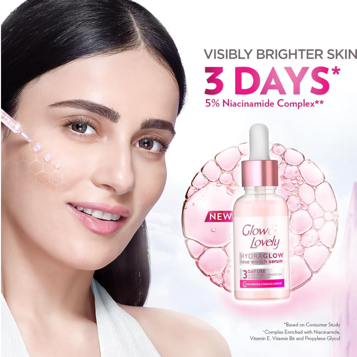 Glow & Lovely Hydraglow Rose Enrich Serum 30g