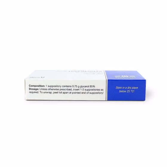 Glycilax 0.75g Children Suppositories 12s