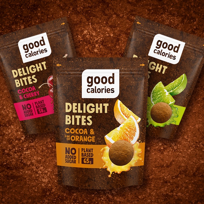Good Calories Cocoa & Hint of Lime Delight Bites, Natural Source of Magnesium, Iron & Potassium, No Sugar, Vegans – 65g
