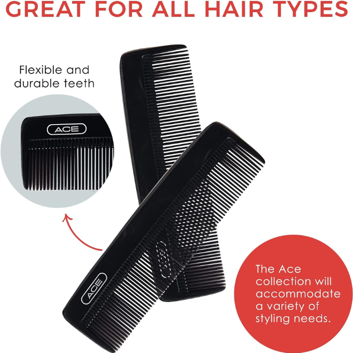 Goody Ace 5" Bobby Pocket Comb Black