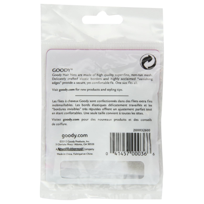 Goody Styling Essentials Hair Net Light Brown 3 Count