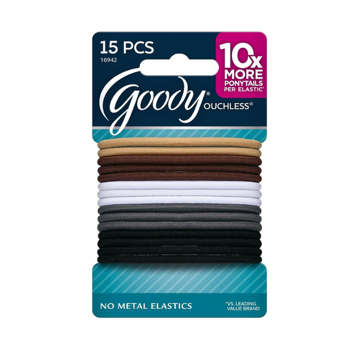 Goody Women's Ouchless Braided Elastics Java Bean 15's