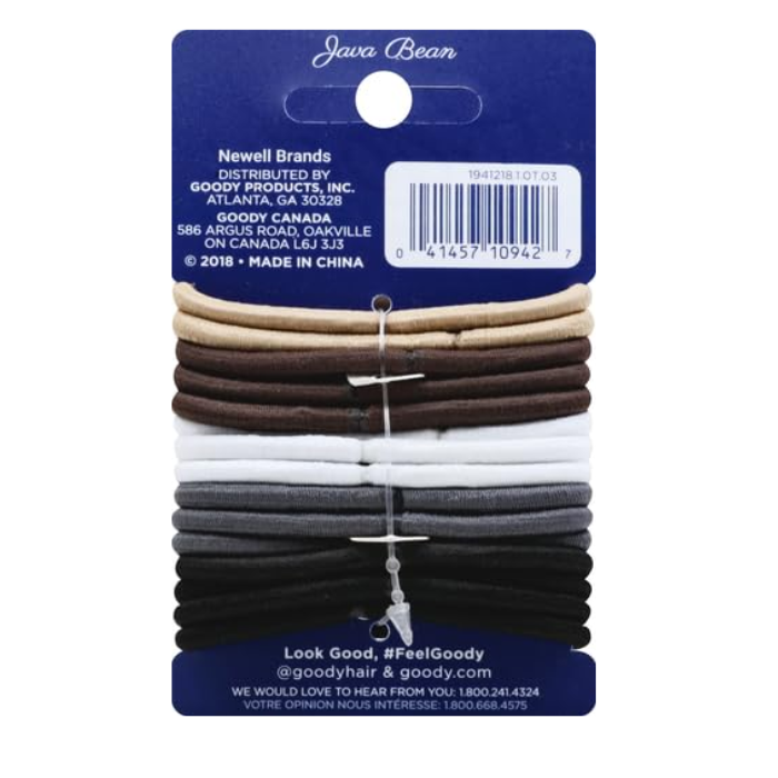 Goody Women's Ouchless Braided Elastics Java Bean 15's