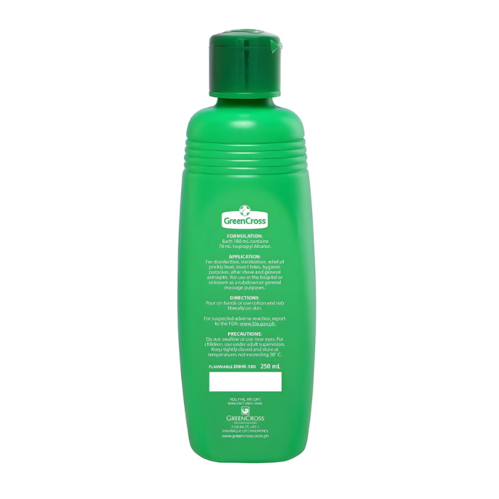 Green Cross Isopropyl 70% Alcohol 250ml
