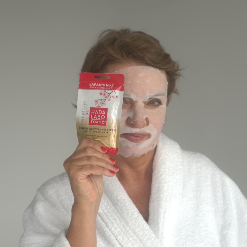 Hada Labo Express Glow & Anti-Stress Sheet Mask 20ml
