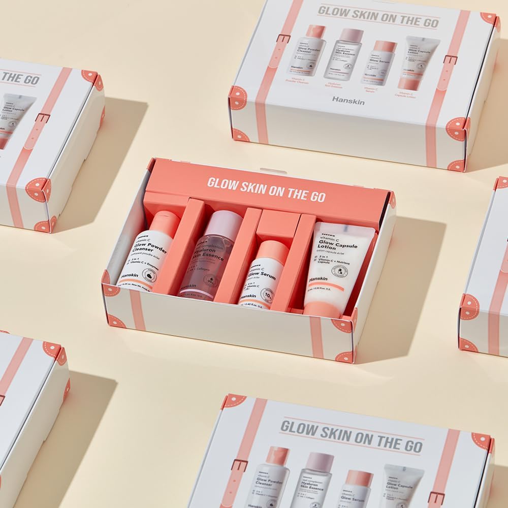 Hanskin Glow Skin On The Go Skincare Set