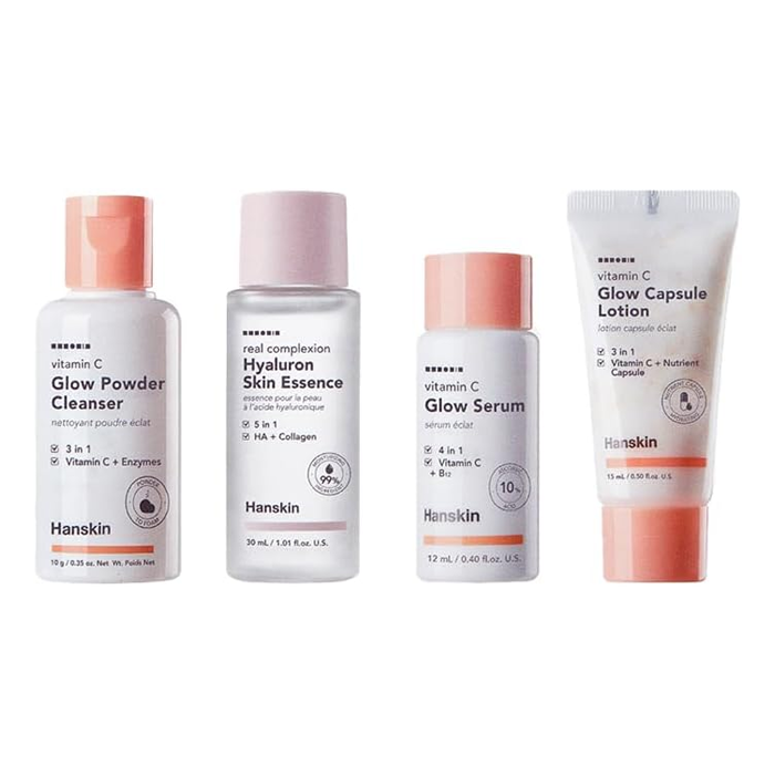 Hanskin Glow Skin On The Go Skincare Set