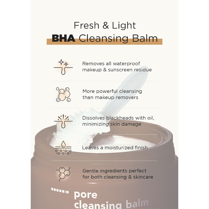 Hanskin Pore Cleansing Balm BHA Fresh and Light 80g
