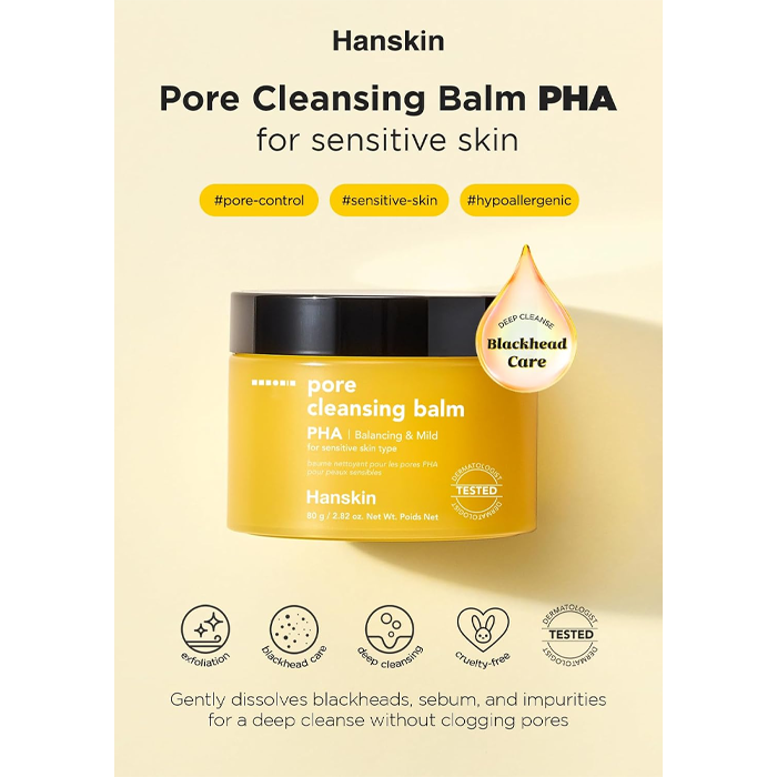 Hanskin Pore Cleansing Balm PHA Balancing & Mild 80g