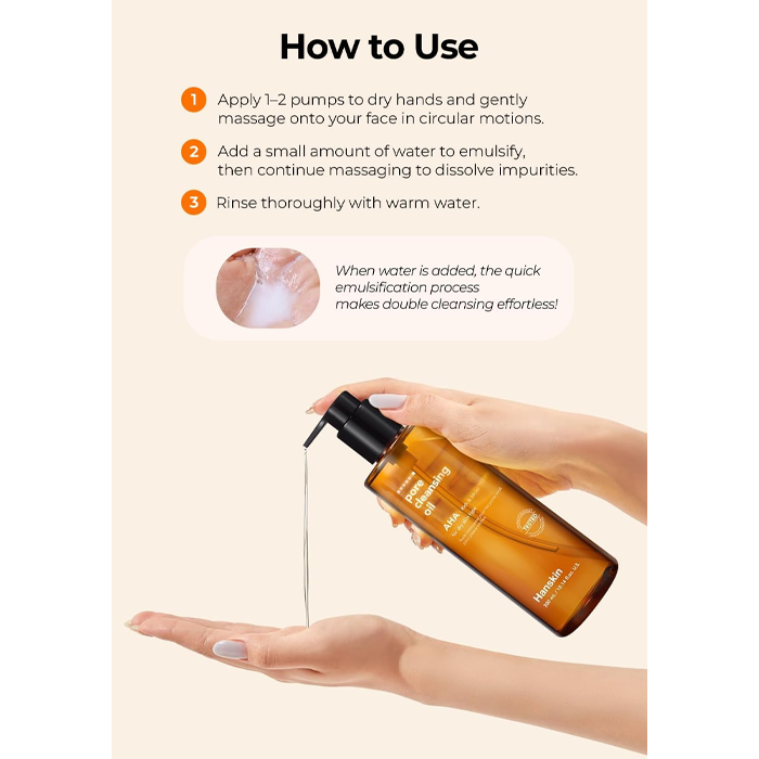 Hanskin Pore Cleansing Oil AHA Rich & Moist 300ml