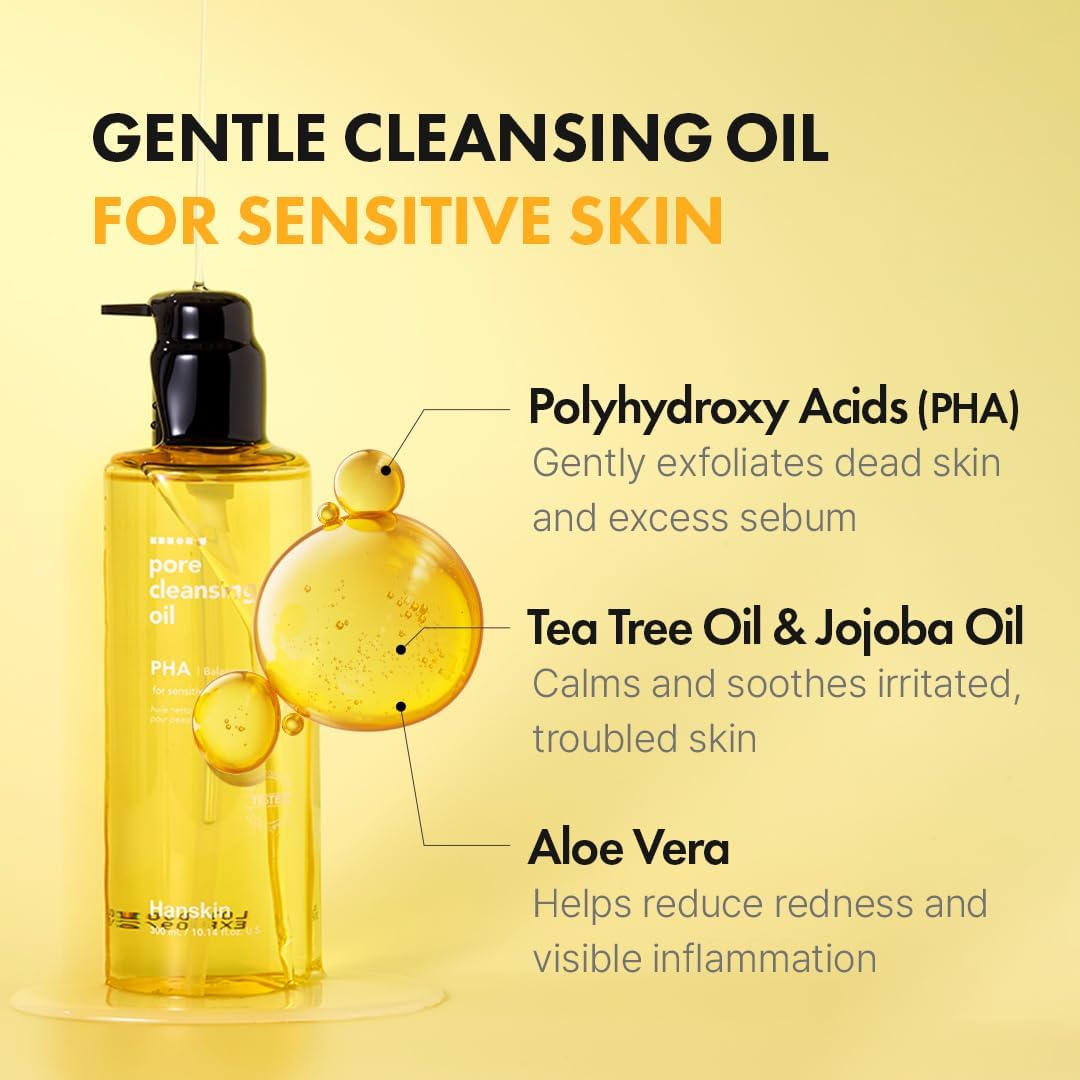 Hanskin Pore Cleansing Oil PHA Balancing & Mild 300ml