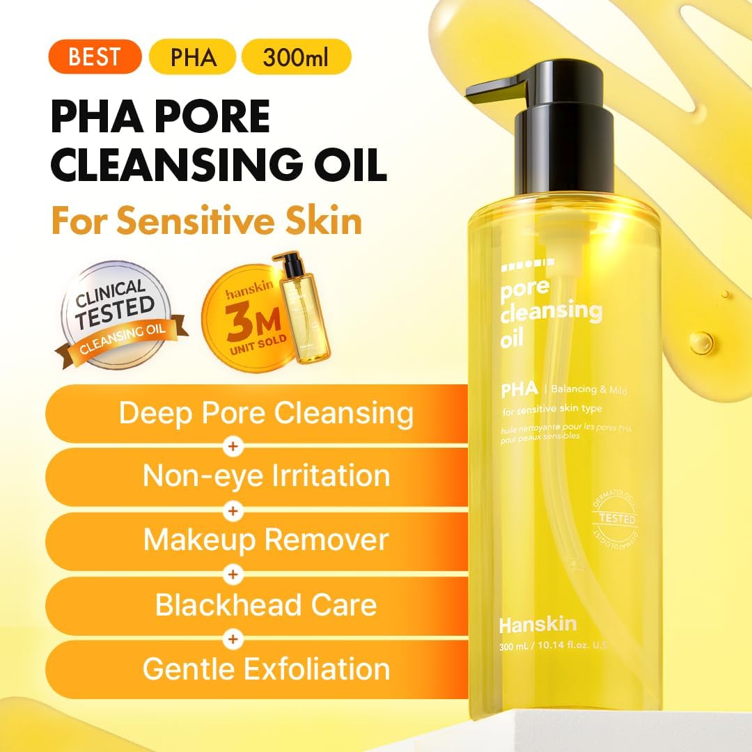 Hanskin Pore Cleansing Oil PHA Balancing & Mild 300ml